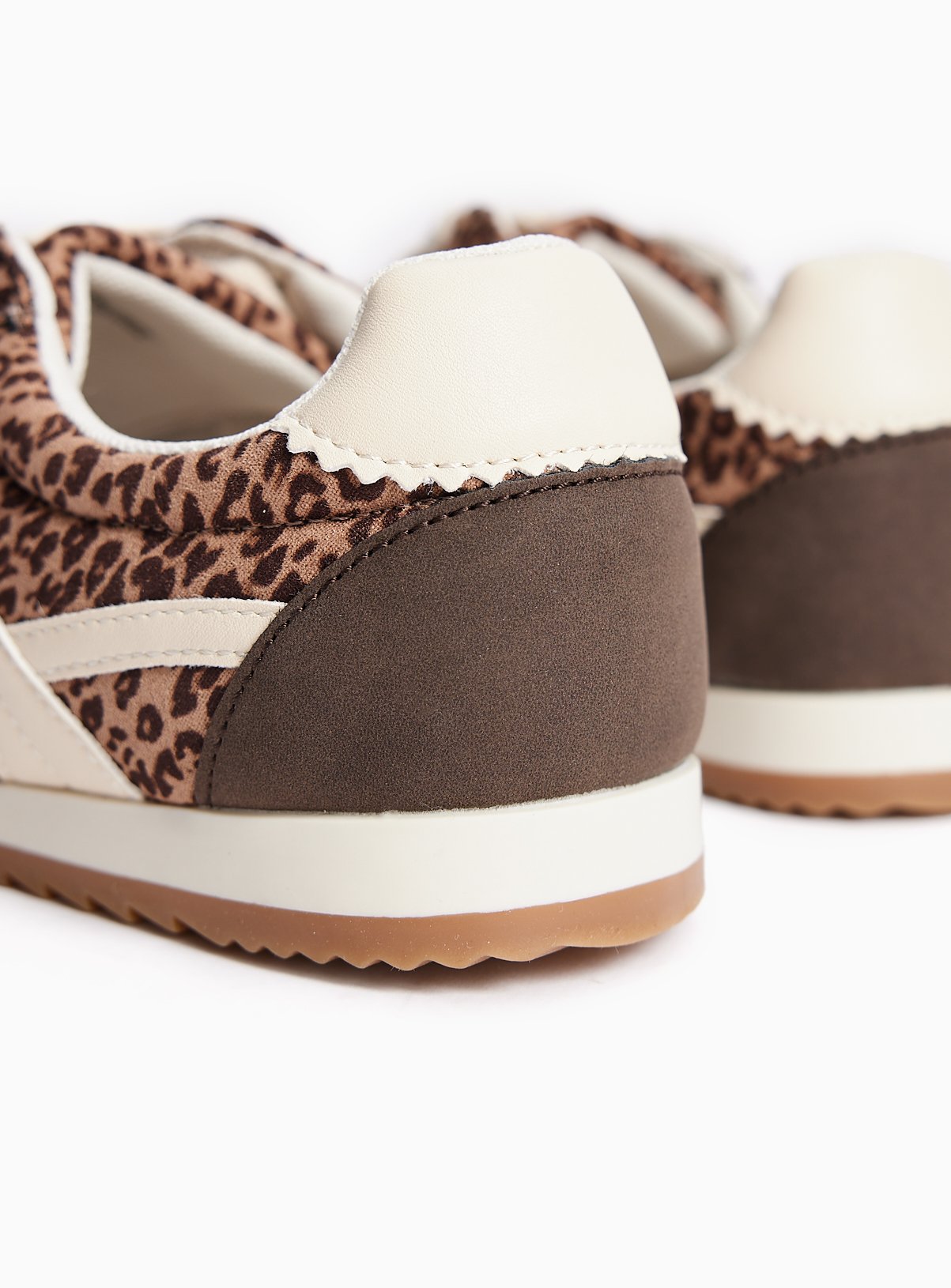 Leopard Print Retro Trainers 8 - Image 4 thumbnail